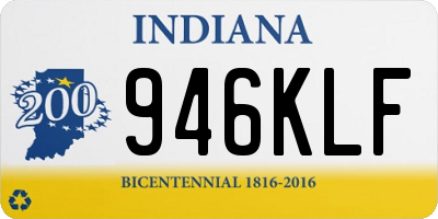IN license plate 946KLF