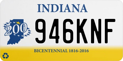 IN license plate 946KNF