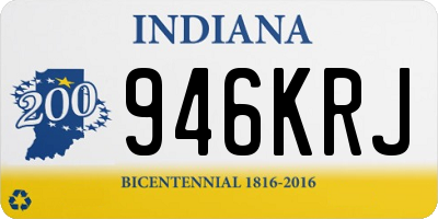 IN license plate 946KRJ