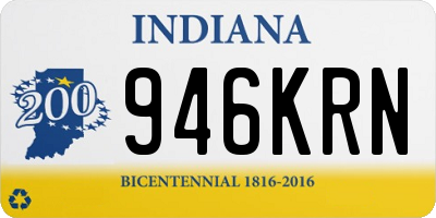 IN license plate 946KRN