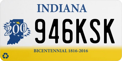 IN license plate 946KSK