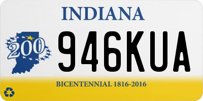IN license plate 946KUA
