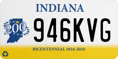 IN license plate 946KVG