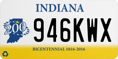 IN license plate 946KWX
