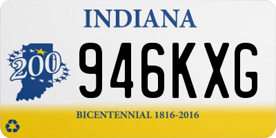 IN license plate 946KXG