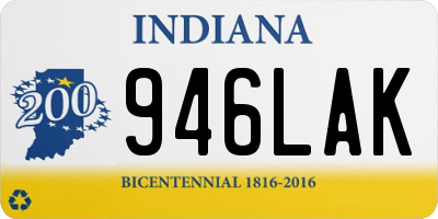 IN license plate 946LAK