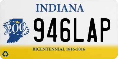 IN license plate 946LAP