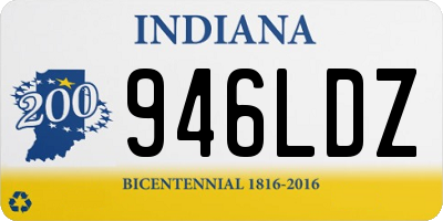 IN license plate 946LDZ