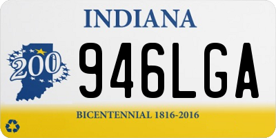 IN license plate 946LGA