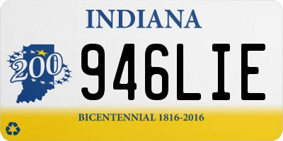 IN license plate 946LIE