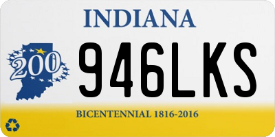 IN license plate 946LKS