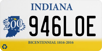 IN license plate 946LOE