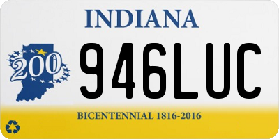 IN license plate 946LUC