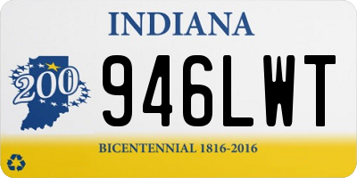 IN license plate 946LWT