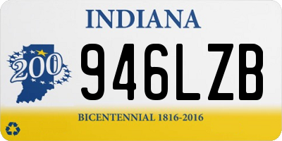IN license plate 946LZB