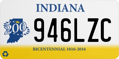 IN license plate 946LZC