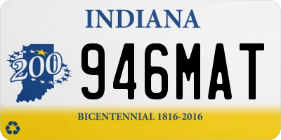 IN license plate 946MAT