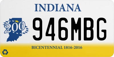 IN license plate 946MBG