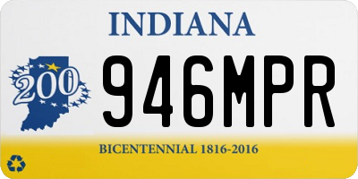 IN license plate 946MPR