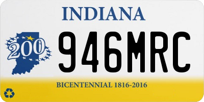 IN license plate 946MRC
