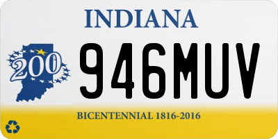 IN license plate 946MUV