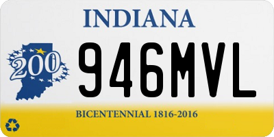 IN license plate 946MVL