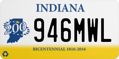 IN license plate 946MWL
