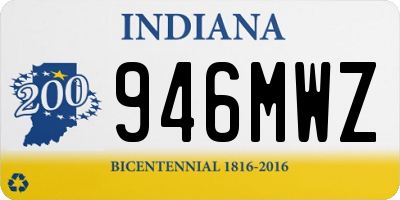 IN license plate 946MWZ