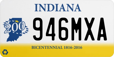 IN license plate 946MXA