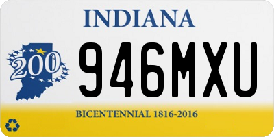 IN license plate 946MXU
