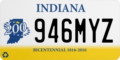 IN license plate 946MYZ
