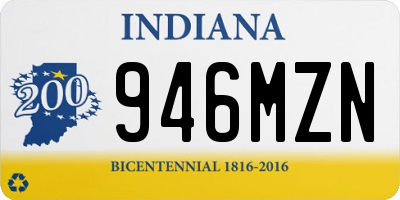 IN license plate 946MZN