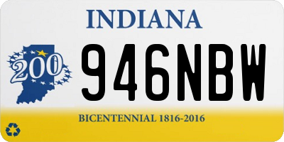 IN license plate 946NBW