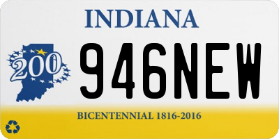 IN license plate 946NEW