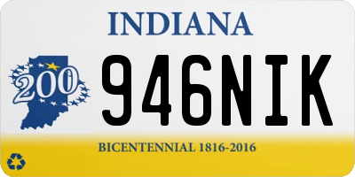 IN license plate 946NIK