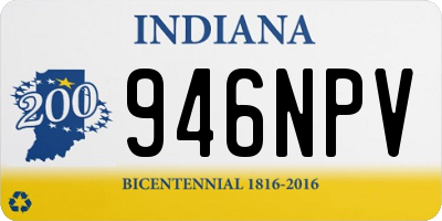 IN license plate 946NPV