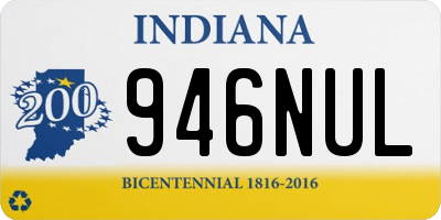 IN license plate 946NUL