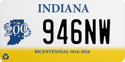 IN license plate 946NW