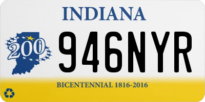 IN license plate 946NYR