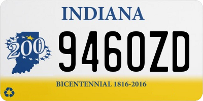 IN license plate 946OZD