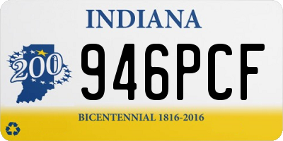 IN license plate 946PCF