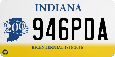 IN license plate 946PDA