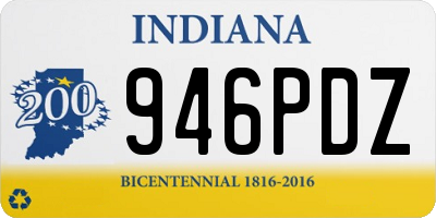 IN license plate 946PDZ