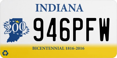 IN license plate 946PFW