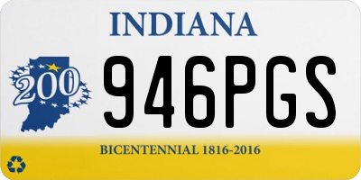 IN license plate 946PGS