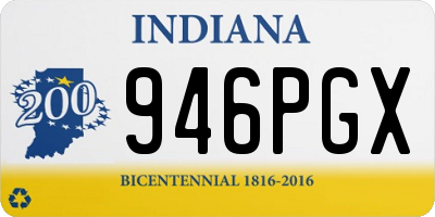 IN license plate 946PGX