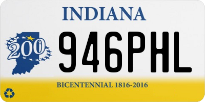 IN license plate 946PHL