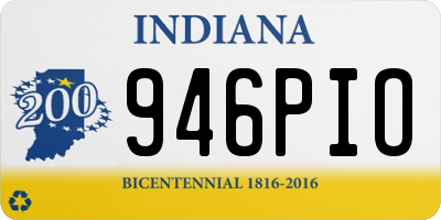 IN license plate 946PIO