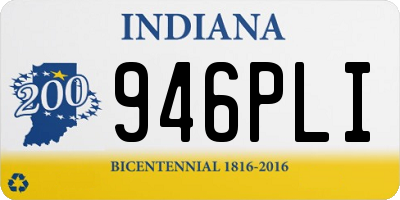 IN license plate 946PLI