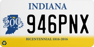 IN license plate 946PNX